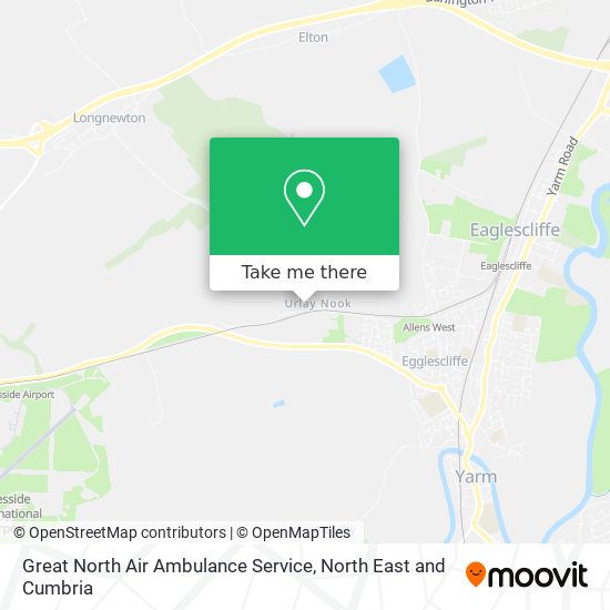 Great North Air Ambulance Service map