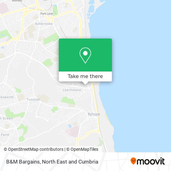 B&M Bargains map