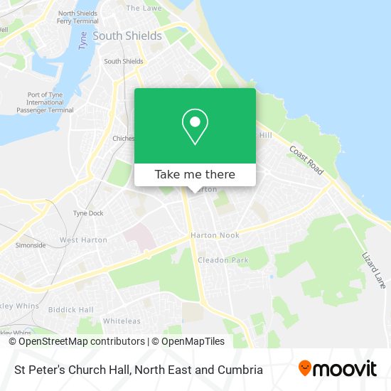St Peter's Church Hall map