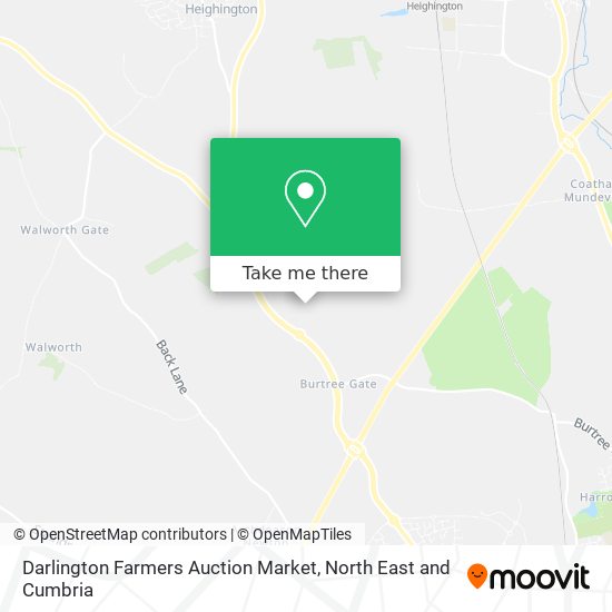 Darlington Farmers Auction Market map
