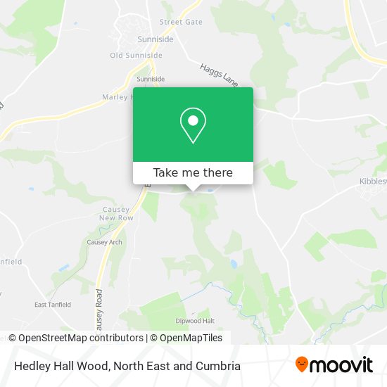 Hedley Hall Wood map