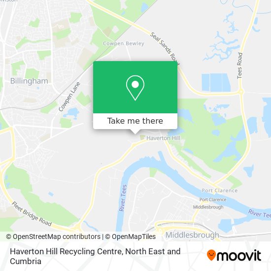 Haverton Hill Recycling Centre map