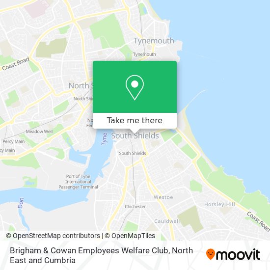 Brigham & Cowan Employees Welfare Club map