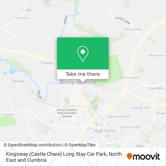 Kingsway (Castle Chare) Long Stay Car Park map