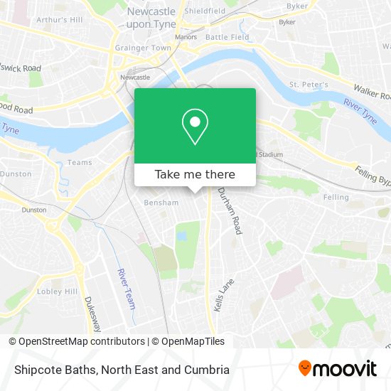 Shipcote Baths map