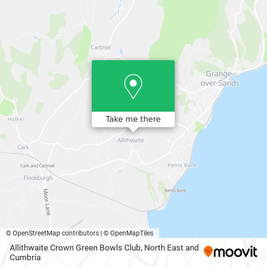 Allithwaite Crown Green Bowls Club map