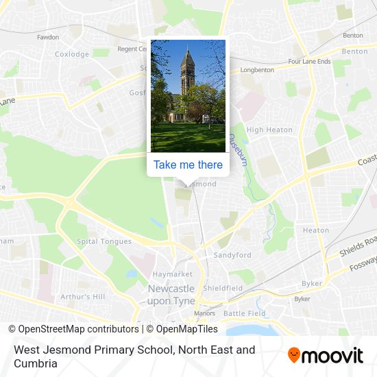 West Jesmond Primary School map