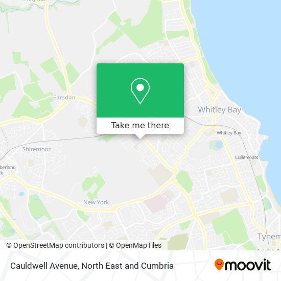 Cauldwell Avenue map