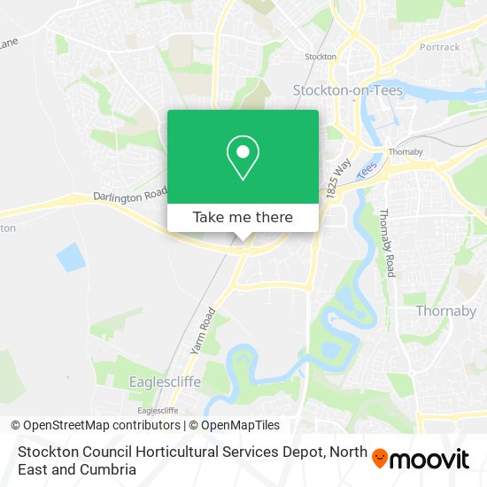 Stockton Council Horticultural Services Depot map
