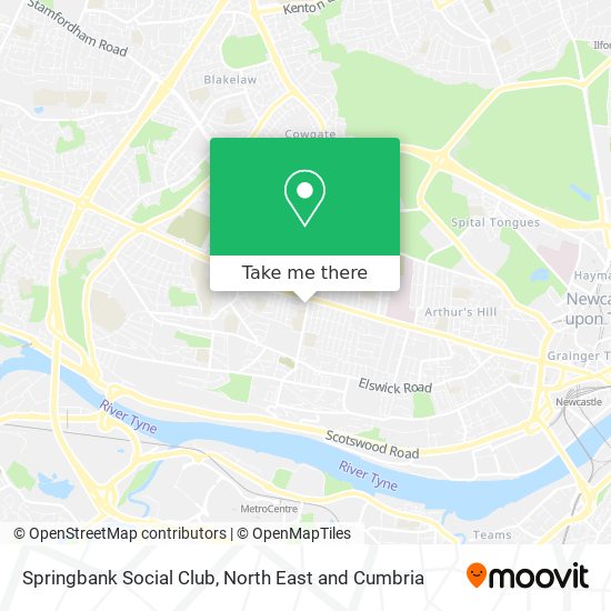 Springbank Social Club map