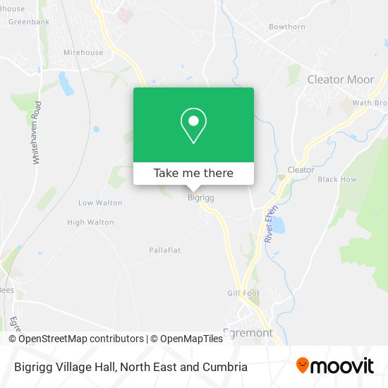 Bigrigg Village Hall map