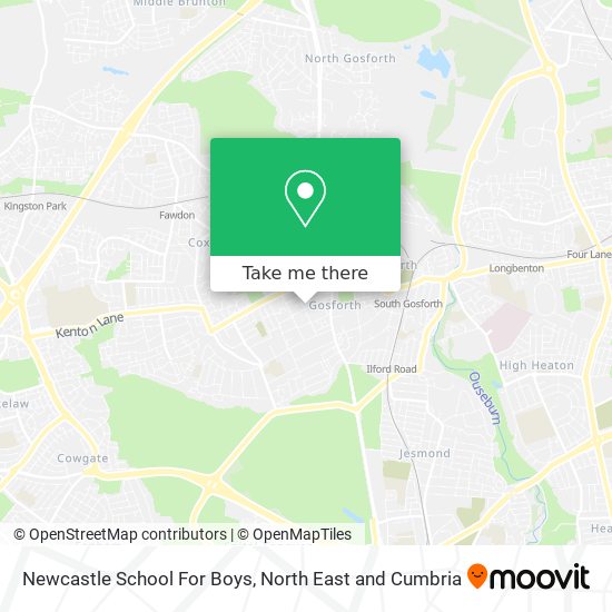 Newcastle School For Boys map