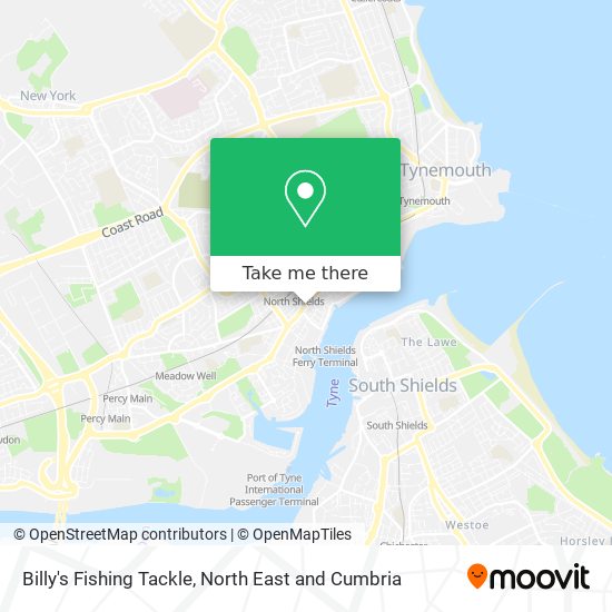 Billy's Fishing Tackle map