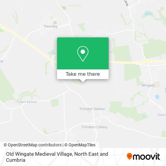 Old Wingate Medieval Village map