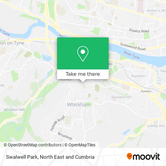 Swalwell Park map