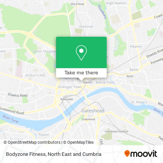 Bodyzone Fitness map