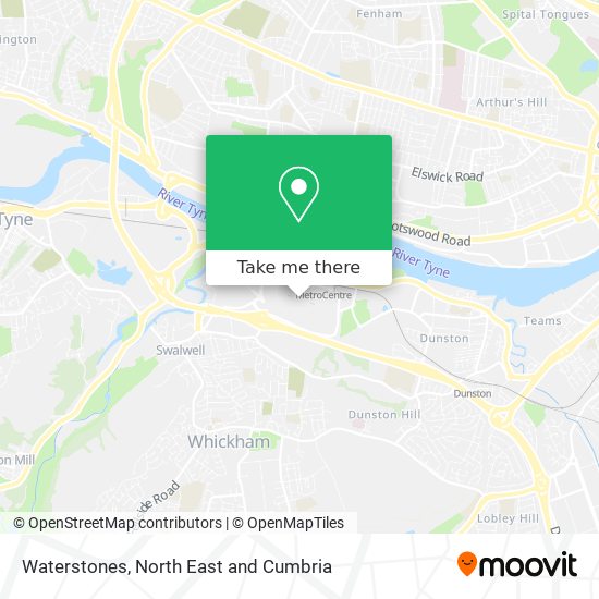 Waterstones map