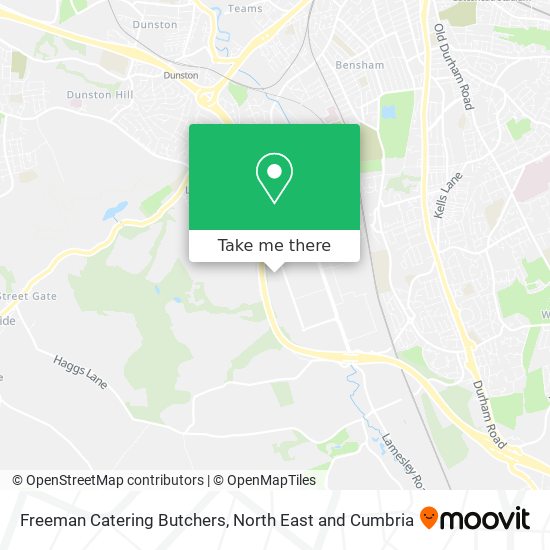 Freeman Catering Butchers map