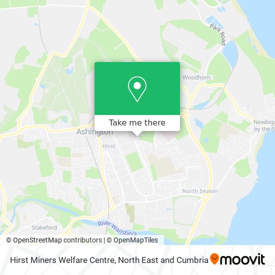 Hirst Miners Welfare Centre map