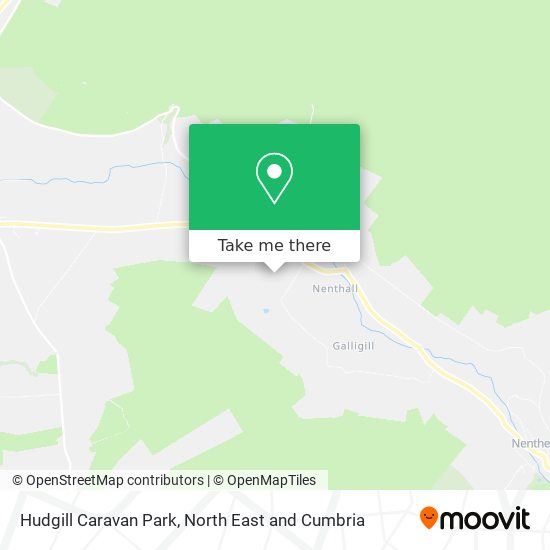 Hudgill Caravan Park map