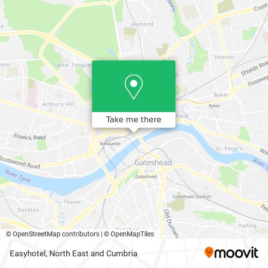 Easyhotel map