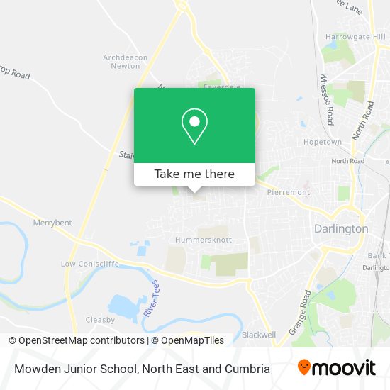 Mowden Junior School map