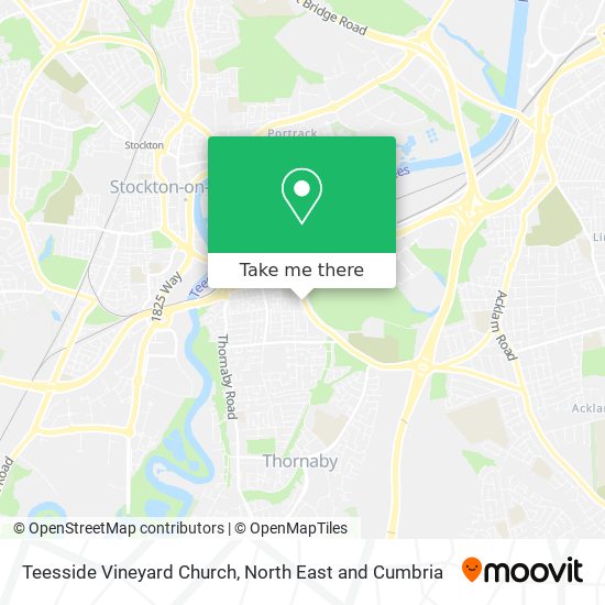 Teesside Vineyard Church map