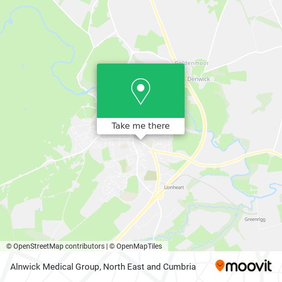 Alnwick Medical Group map