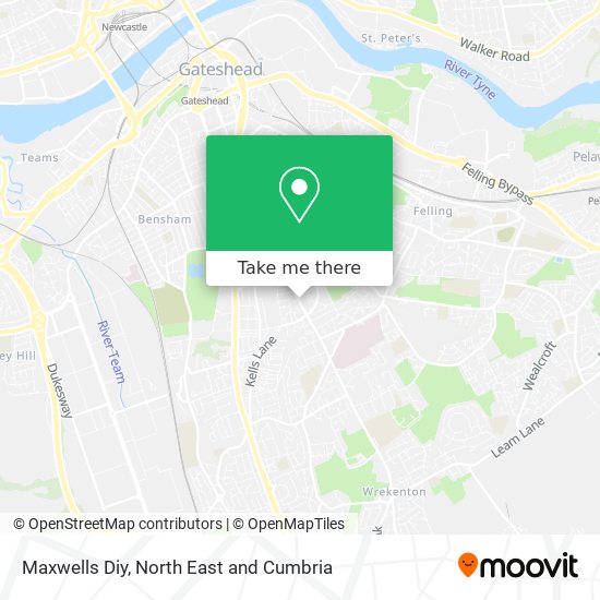 Maxwells Diy map