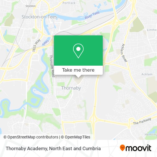 Thornaby Academy map