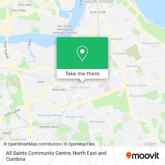 All Saints Community Centre map