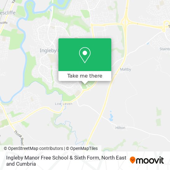 Ingleby Manor Free School & Sixth Form map