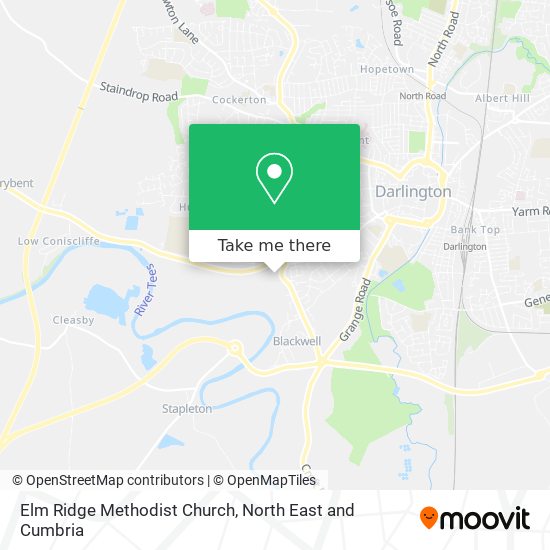 Elm Ridge Methodist Church map