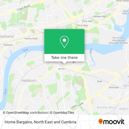 Home Bargains map