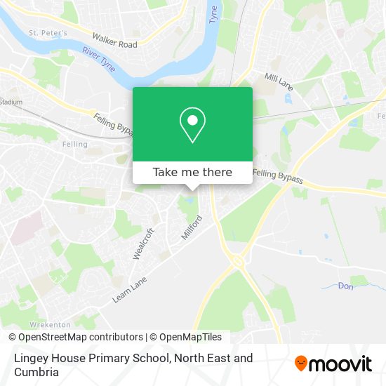 Lingey House Primary School map