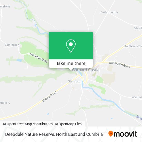 Deepdale Nature Reserve map