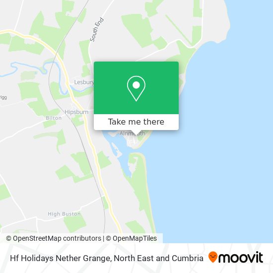 Hf Holidays Nether Grange map