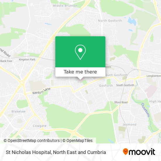 St Nicholas Hospital map