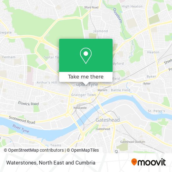 Waterstones map