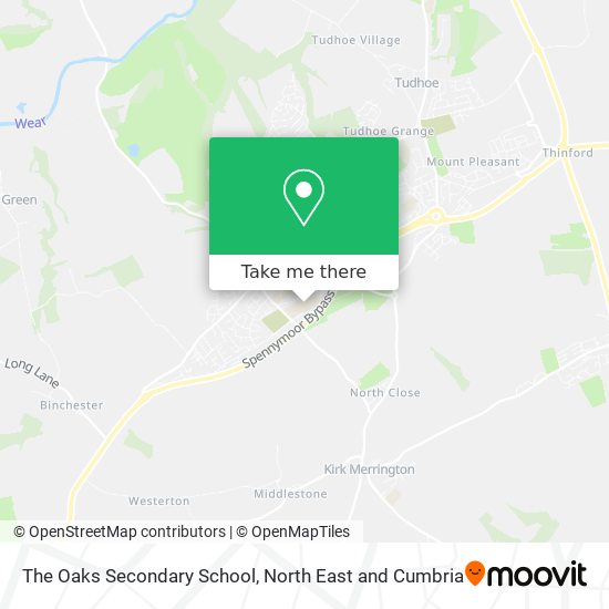 The Oaks Secondary School map