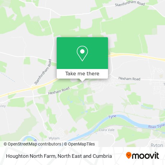 Houghton North Farm map