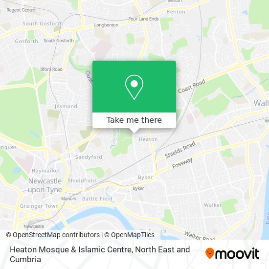 Heaton Mosque & Islamic Centre map