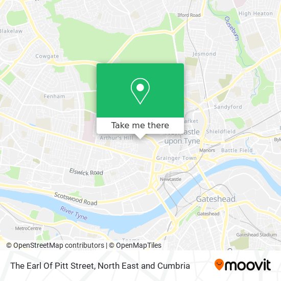 The Earl Of Pitt Street map
