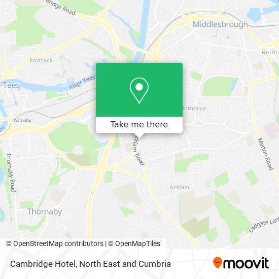 Cambridge Hotel map