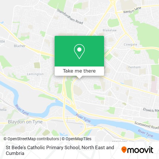 St Bede's Catholic Primary School map