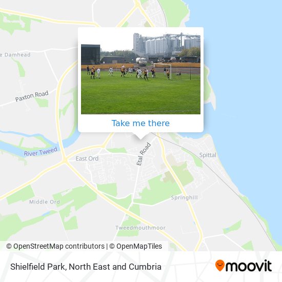 Shielfield Park map