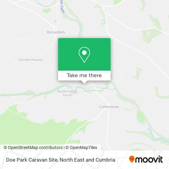 Doe Park Caravan Site map