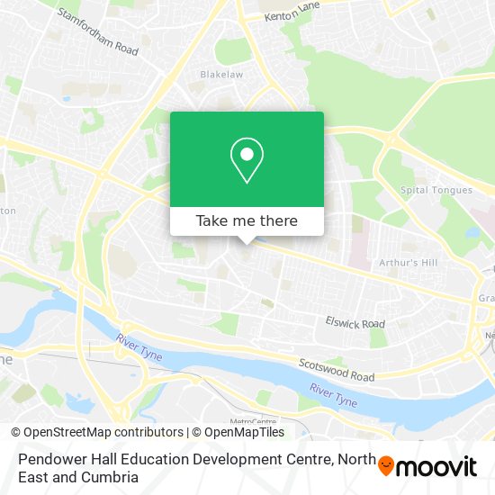 Pendower Hall Education Development Centre map
