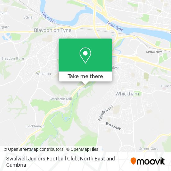 Swalwell Juniors Football Club map