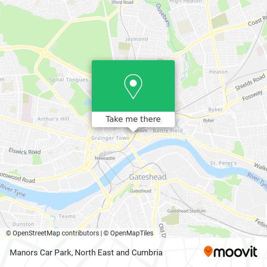 Manors Car Park map